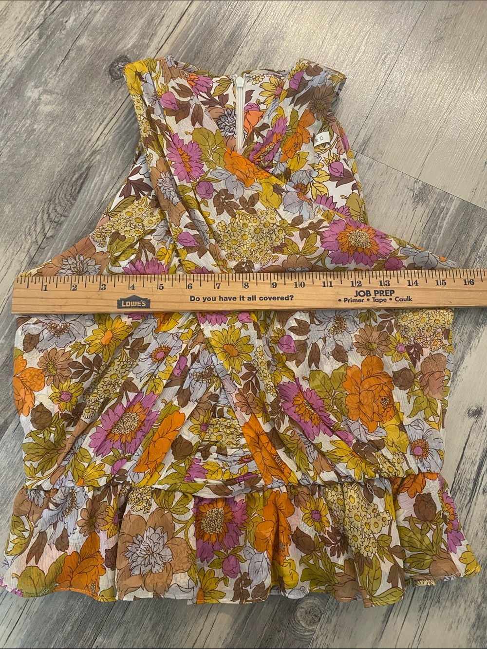 Veronica Beard Silk Kailani Garden Floral Top Stone Multi Sz 2 - Picture 10 of 11